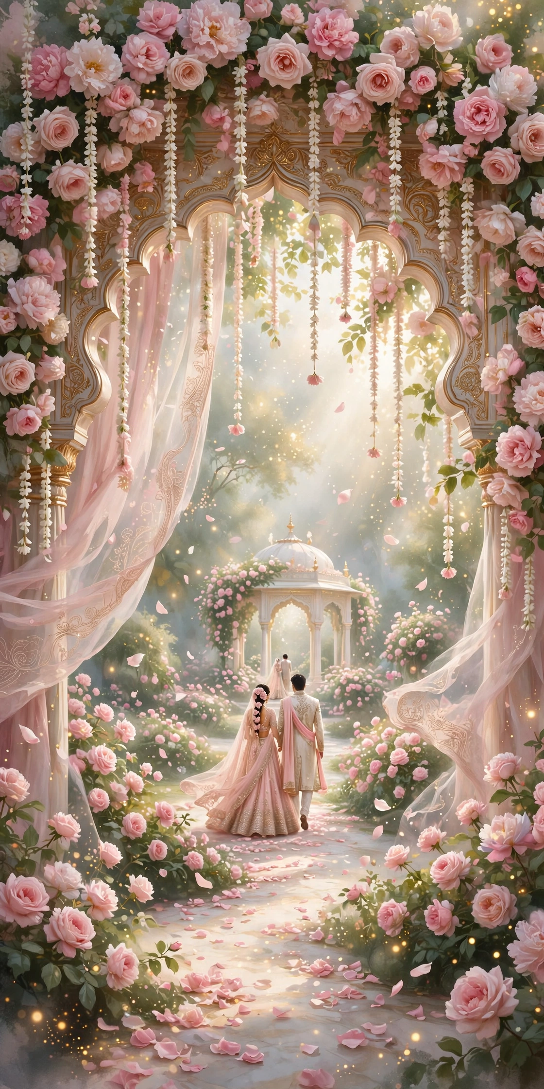 Lotus Vows invitation theme