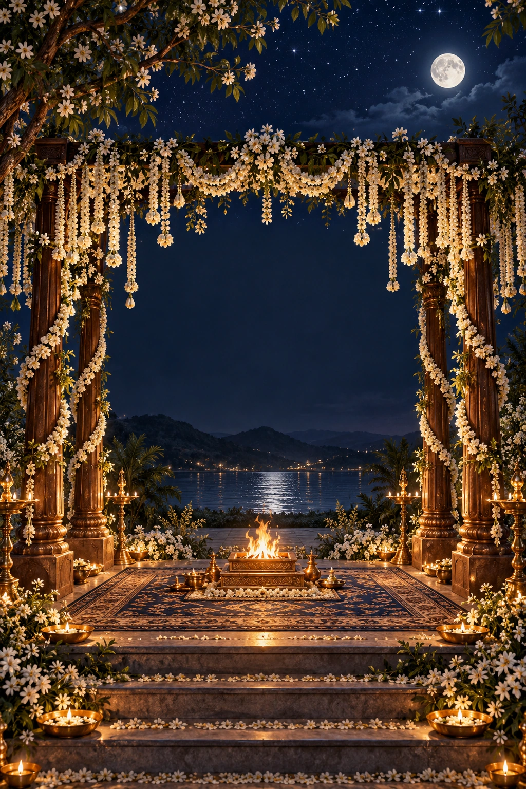 Starlit Vows invitation artwork